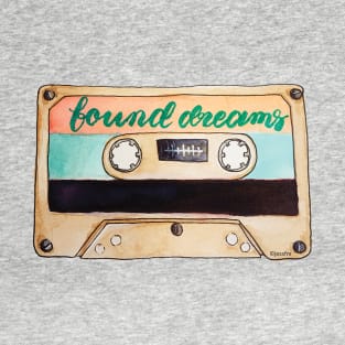 Found dreams nostalgic vintage watercolor cassette tapes T-Shirt